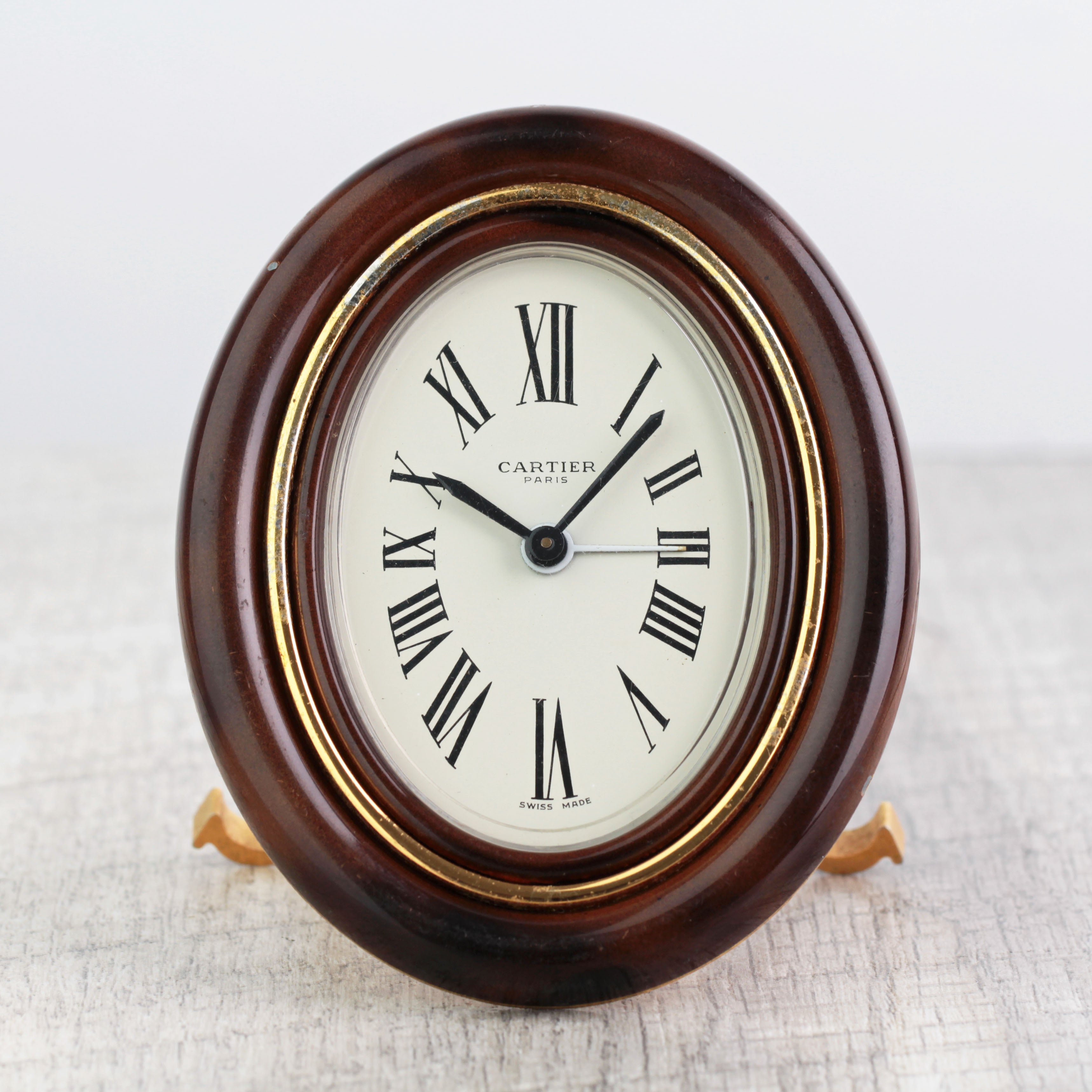Cartier 1970s Travel Alarm Clock