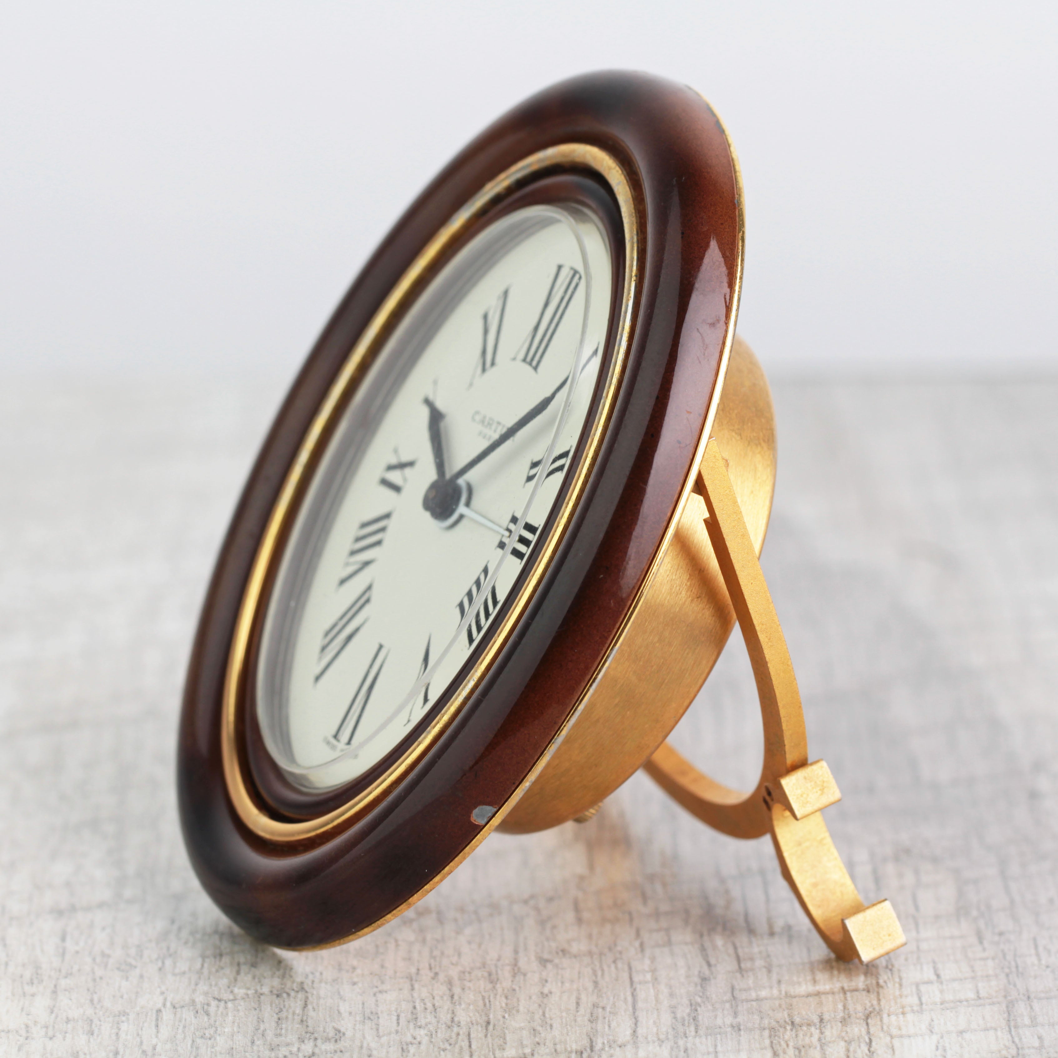 Cartier 1970s Travel Alarm Clock