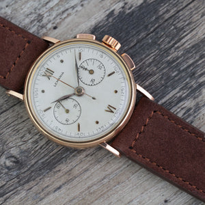 Lemania 1940s 18k Chronograph