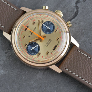 Wakmann 1960s Gold Plate Chronograph Ref.1376