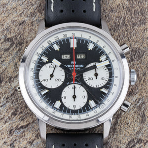 Wakmann 1960s Triple Calendar Chronograph "Panda" Ref.1315.30.75